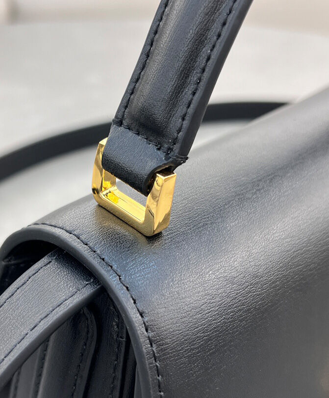 Christian Dior Small 30 Montaigne Avenue Top Handle Bag Black